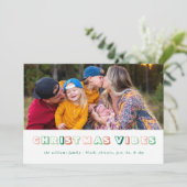 Carte Vibes de Noël blanc (Debout devant)