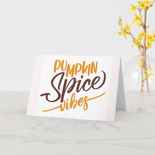 Carte Vibes de Spice Citrouille (Fleur jaune)