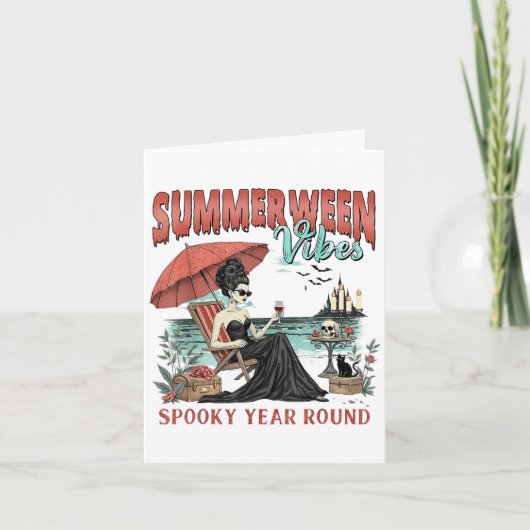Carte Vibes de Summerween épouvantables toute l'année Fi (Devant)