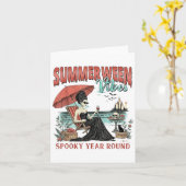 Carte Vibes de Summerween épouvantables toute l'année Fi (Fleur jaune)