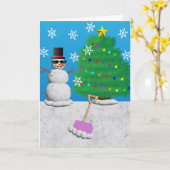 Carte Vibes de Yule Cool (Fleur jaune)