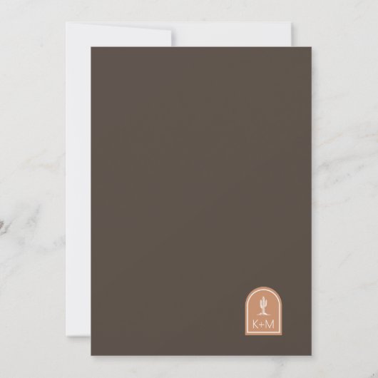 Carte Vibes désertiques Mariage ID1019 (Dos)