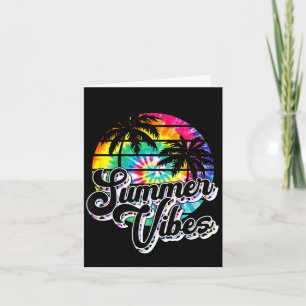 Carte Vibes d'été rétro Lunettes de soleil léopard Amant