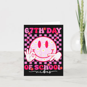 Carte Vibes du 67e jour d'école 67 Meme Visage souriant