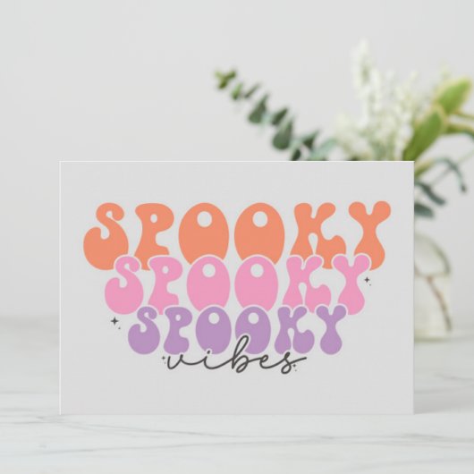 Carte Vibes Éffrayantes éffrayantes (Debout devant)