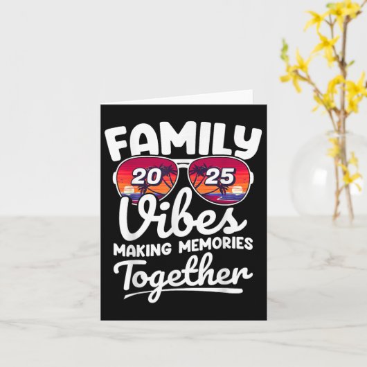 Carte Vibes Familiales 2025 Réunion Familiale Rendre Sou (Fleur jaune)