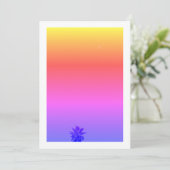 Carte Vibes Positives Palmier Tropical Lune Minimalisme (Debout devant)