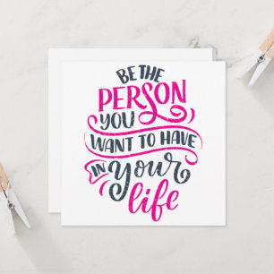 Carte Vibes positives - Soyez la personne que vous voule
