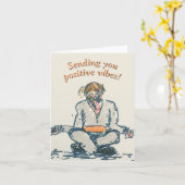 Carte "Vibes Positives" Stillness (Fleur jaune)