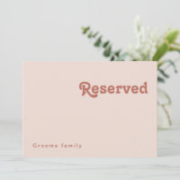 Vibes rétro simples | Panneau Réservé rose vif