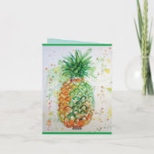 Carte Vibes tropicales Merci de fruits d'ananas (Dos)