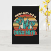 Carte Vibing With Dad Is Dino Mite (Fleur jaune)