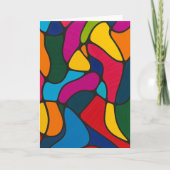 Carte Vibrant Abstrait (Devant)