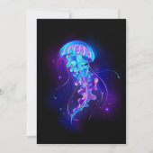 Carte Vibrant Color Glowing Jellyfish (Devant)