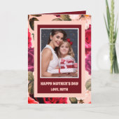 Carte Vibrant | Joyeuse Fête des Mères Roses Roses Photo (Devant)