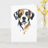 Carte Vibrant Lab Pop Art (Fleur jaune)