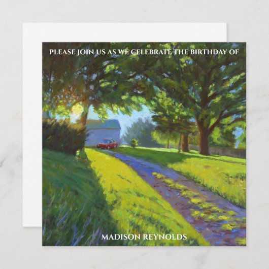 Carte Vibrant Multicolor Birthday Celebration Card (Devant / Derrière)