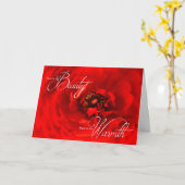 Carte Vibrant Rouge Macro Flower photo Anniversaire (Fleur jaune)