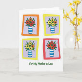Carte Vibrante pour la Belle-Mère (Fleur jaune)