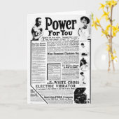 Carte Vibrateur électrique Croix blanche (Fleur jaune)