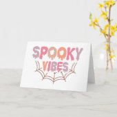 Carte Vibrations Effrayantes (Fleur jaune)