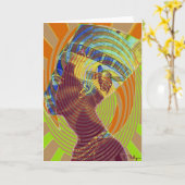 Carte vibrations inversées (carte) (Fleur jaune)