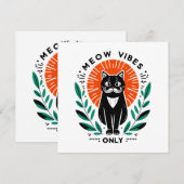 Carte vibrations miaou seulement (Devant / Derrière)