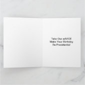 Carte Vice-président Kamala Harris Portrait Anniversaire (Intérieur)