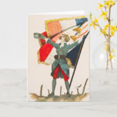 Carte Victoire de La de vivats - poster vintage (Fleur jaune)