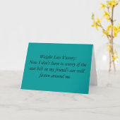 Carte Victoire de perte de poids : Maintenant je ne dois (Fleur jaune)