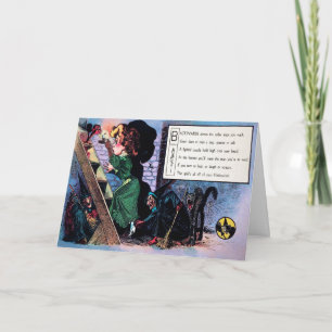 Carte Victorale Halloween Poem 1