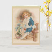 Carte Victoria Little Boy Blue Note (Fleur jaune)