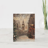 Carte Victoria Londres Noël classique Salutation de Noël (Devant)