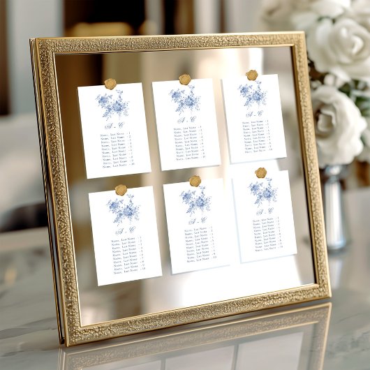 Carte Victorian Blue French Garden