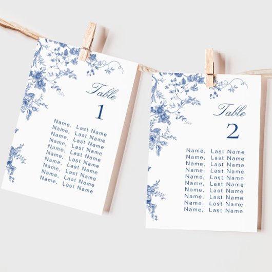 Carte Victorian Blue French Garden