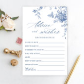 Carte Victorian Blue French Garden Wings & Advice