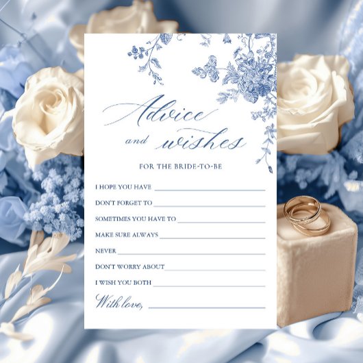 Carte Victorian Blue French Garden Wings & Advice