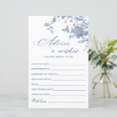 Carte Victorian Blue French Garden Wings & Advice (Debout devant)