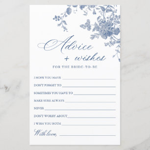 Carte Victorian Blue French Garden Wings & Advice