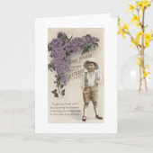 Carte Victorian Boy Birthday Card (Fleur jaune)