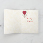 Carte Victorian Cherub Valentine's Day Card (Intérieur)