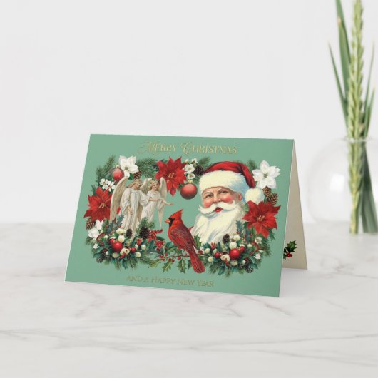 Carte Victorian Christmas Portrait (Devant)