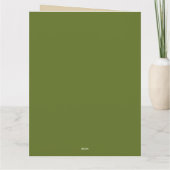 Carte Victorian Dancing Girl in Green St. Patrick's Day (Dos)