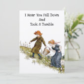 Carte Victorian Era Jack & Jill par Kate Greenaway (Debout devant)