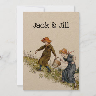 Carte Victorian Era Jack & Jill par Kate Greenaway