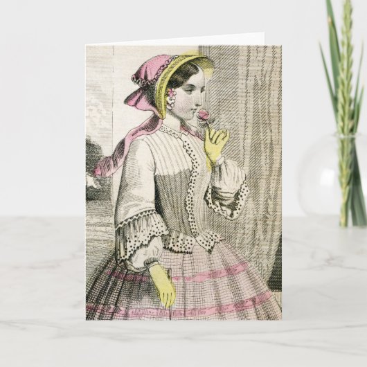 Carte Victorian Fashion Greeting Card (Devant)