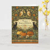 Carte Victorian Garden Vintage Halloween (Fleur jaune)