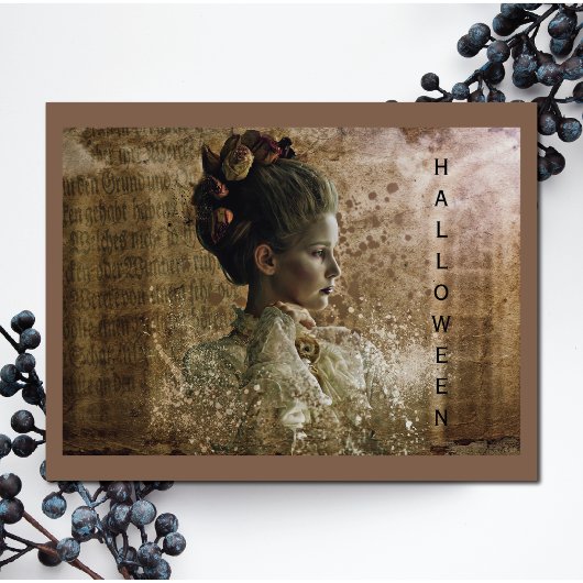 Carte Victorian Ghost Lady in Waiting