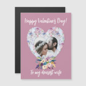 Carte Victorian Heart Floral Valentine's Day Wife  (Devant / Derrière)