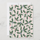 Carte Victorian Holly Photo Holiday (Dos)